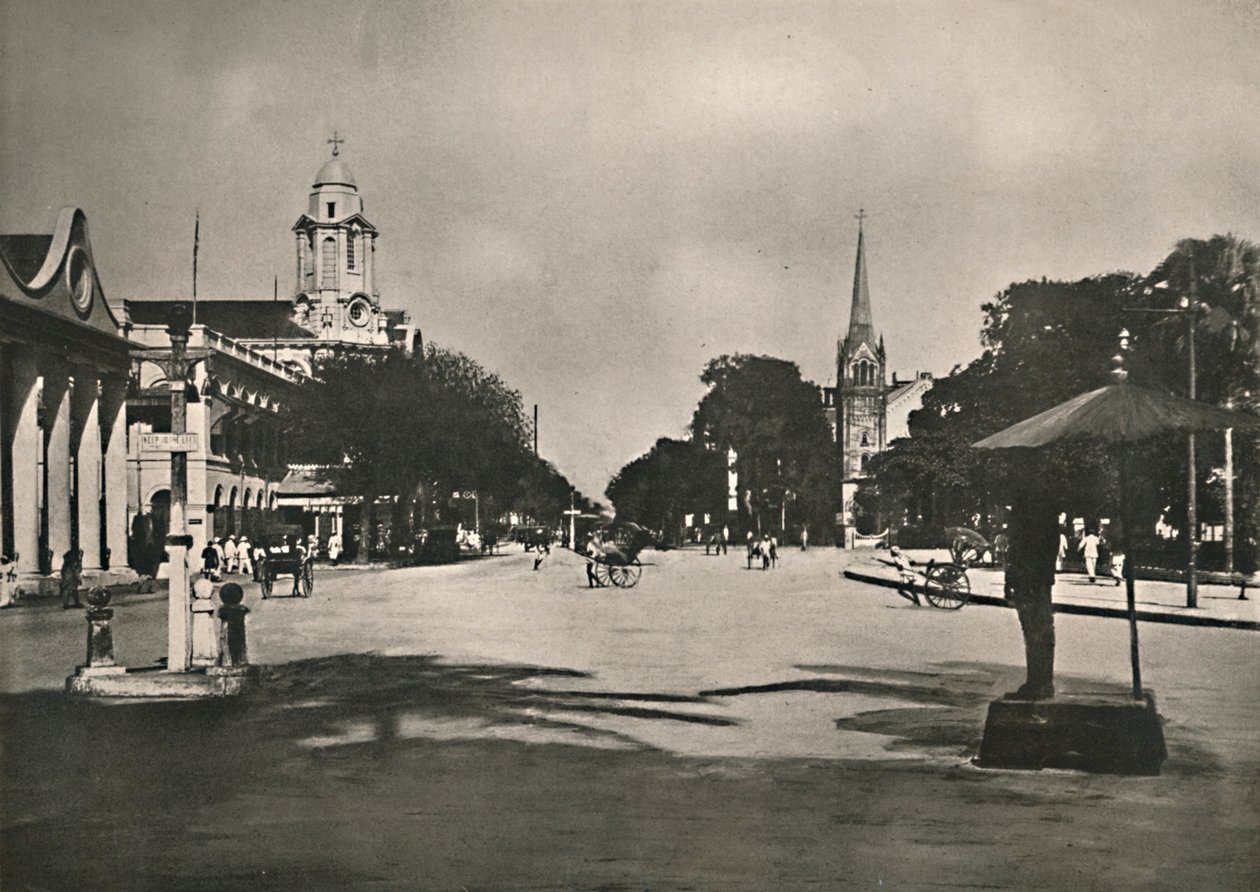 Dalhousie Street, Rangoon, 1900. av Unbekannt
