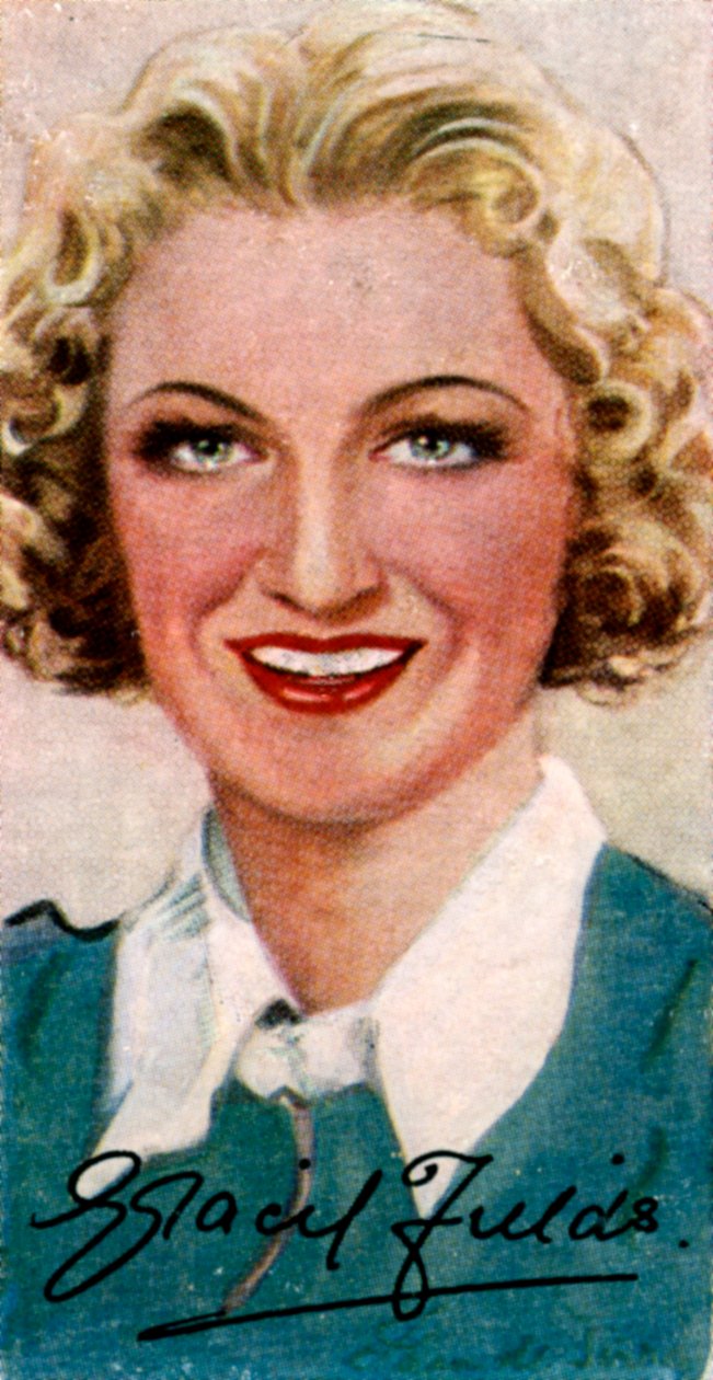 Dame Gracie Fields, 1898-1979, engelsk sanger og komiker, 1900-tallet av Unbekannt