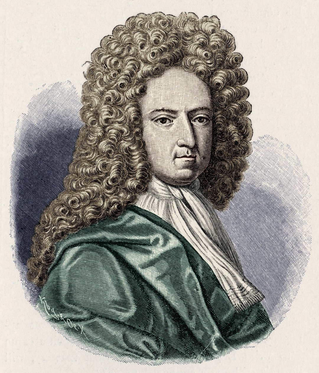 Daniel Defoe - portrett. Engelsk forfatter og journalist 1660-1731 av Unbekannt