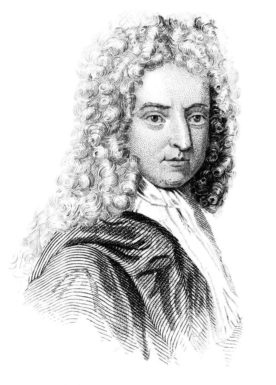 Daniel Defoe , engelsk forfatter, journalist og spion, c1850 av Unbekannt