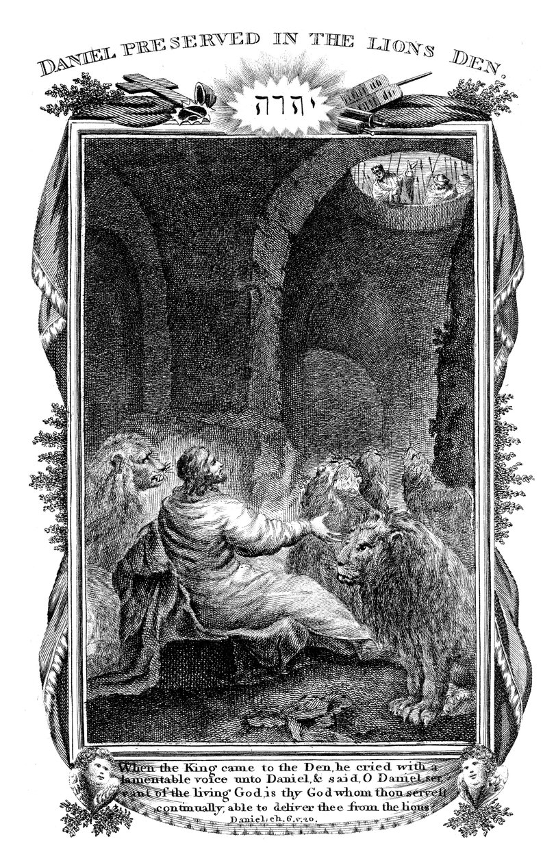 Daniel i Løvehulen, 1804 av Unbekannt