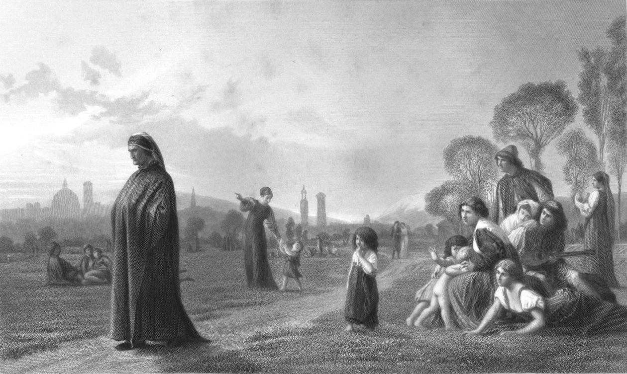 Dante, 1800-tallet av Unbekannt