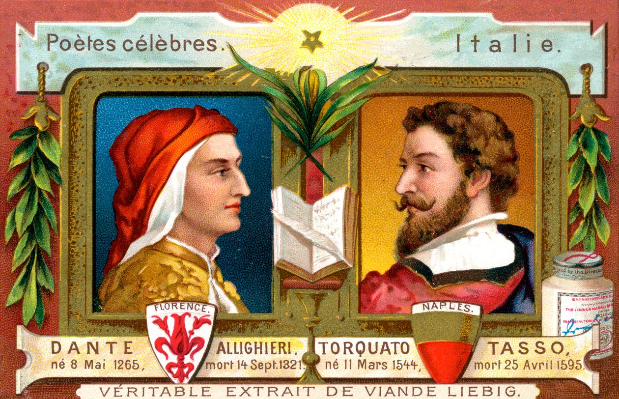 Dante Allighieri og Torquato Tasso, c1900 av Unbekannt