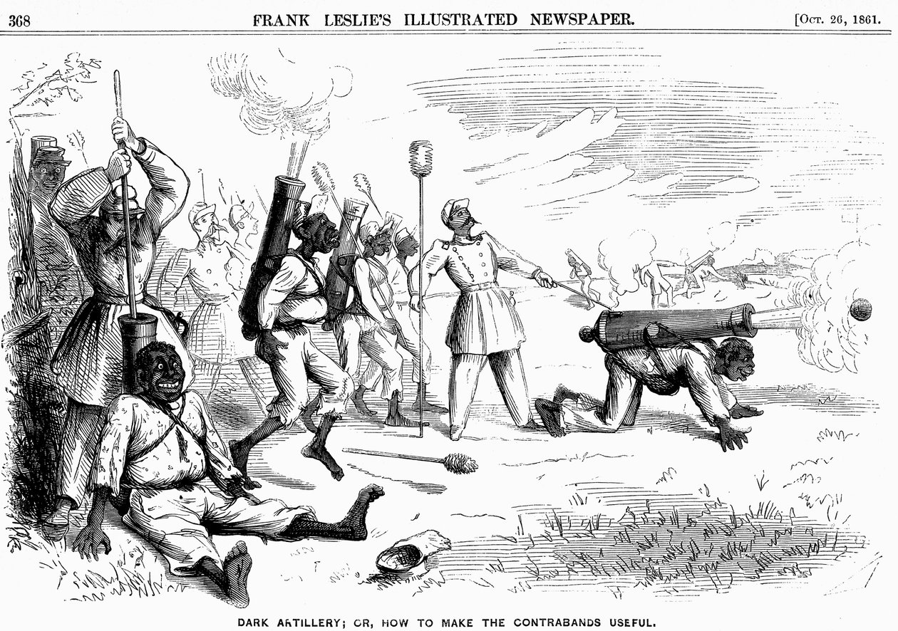 Mørkt artilleri, eller, hvordan gjøre kontrabandene nyttige, amerikansk borgerkrig, 1861 av Unbekannt