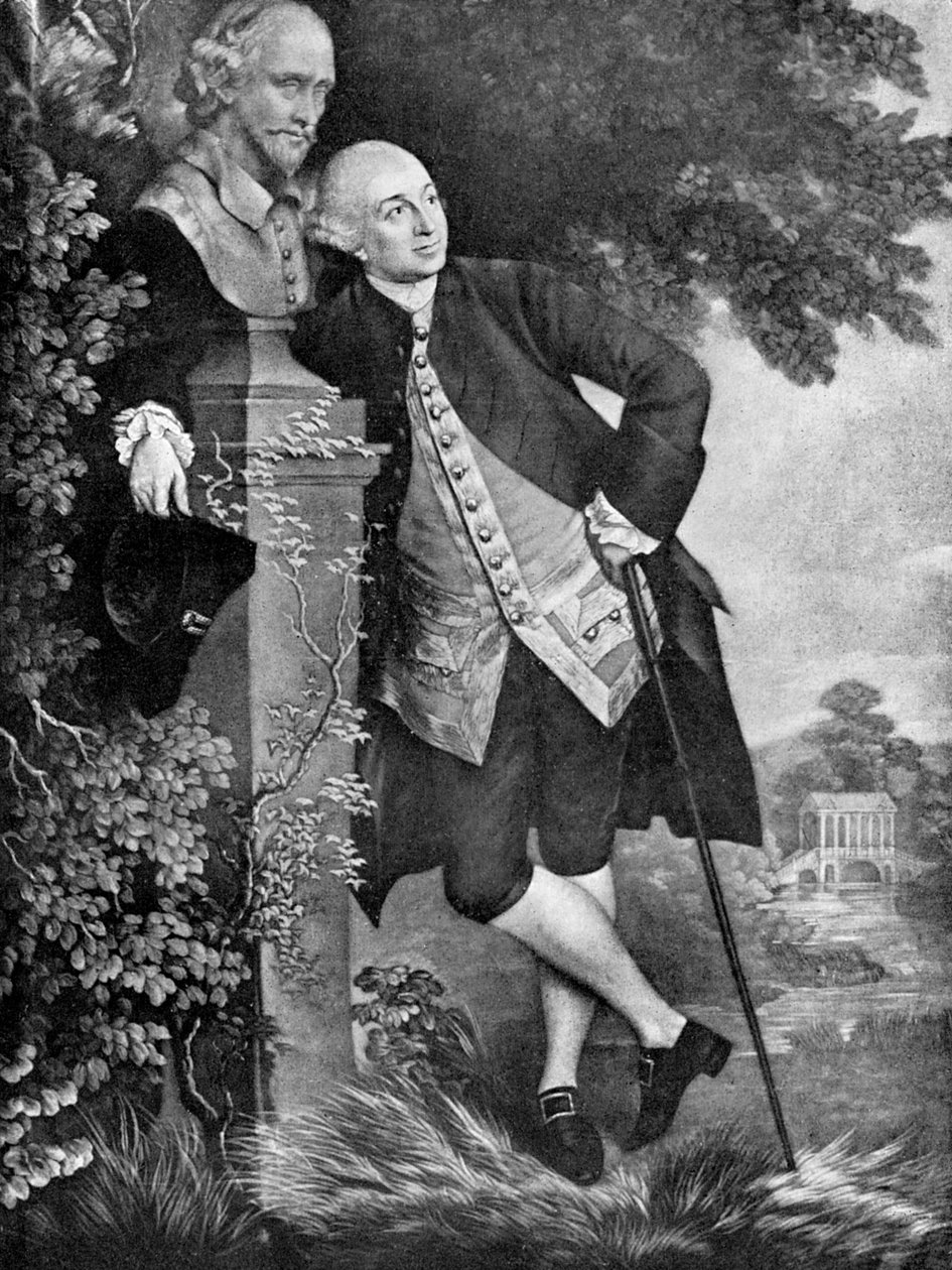 David Garrick 1717-1779, engelsk skuespiller, dramatiker, teatersjef og produsent, 1905 av Unbekannt