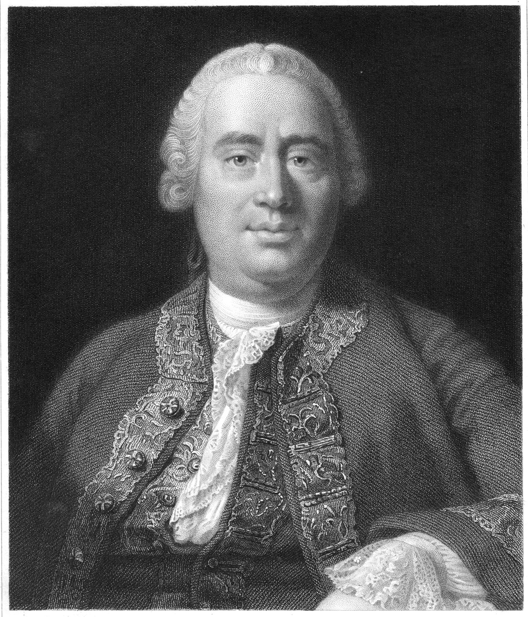 David Hume , skotsk filosof, historiker og økonom, 1837 av Unbekannt