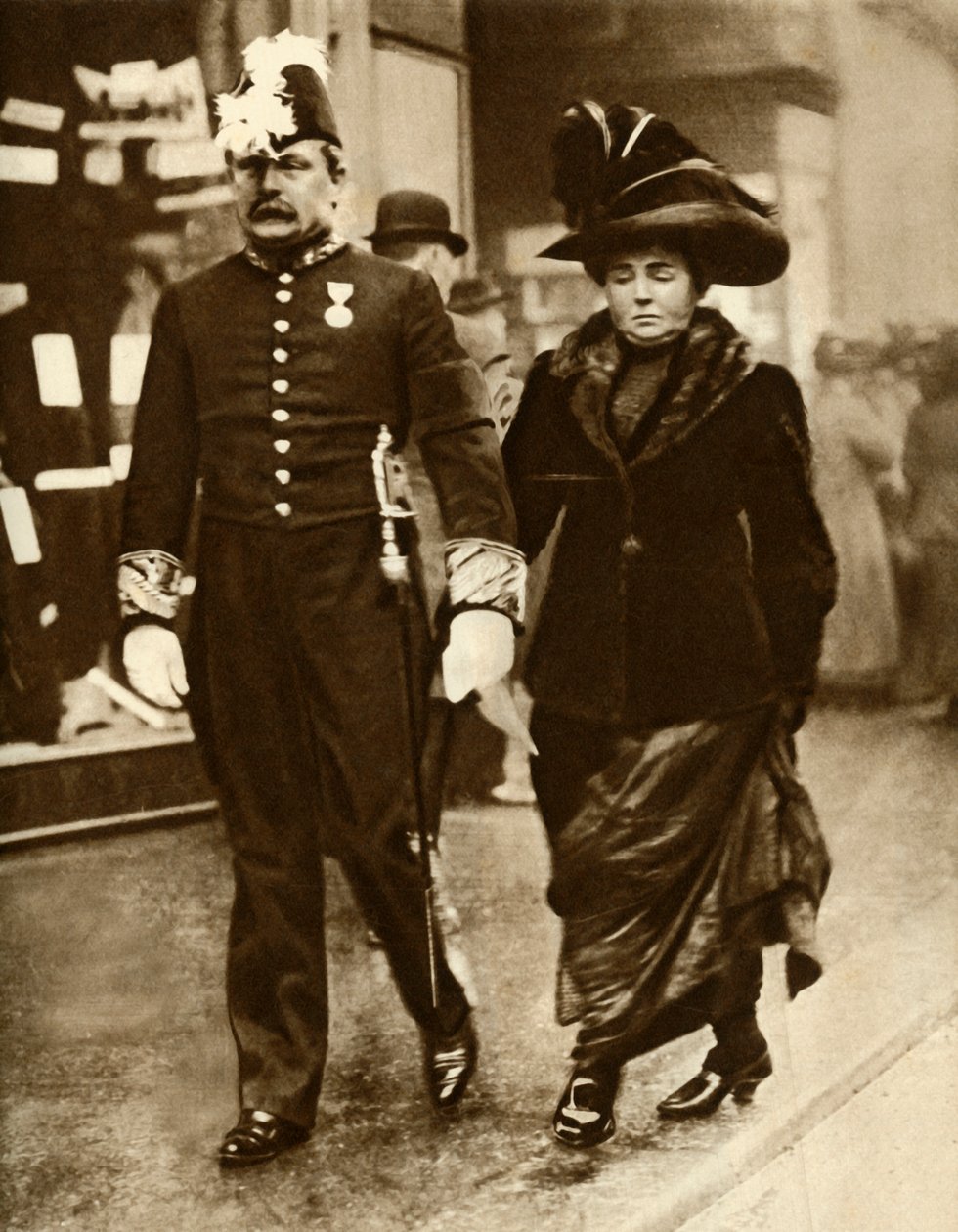 David Lloyd George og kona Margaret, 1910, 1935. av Unbekannt