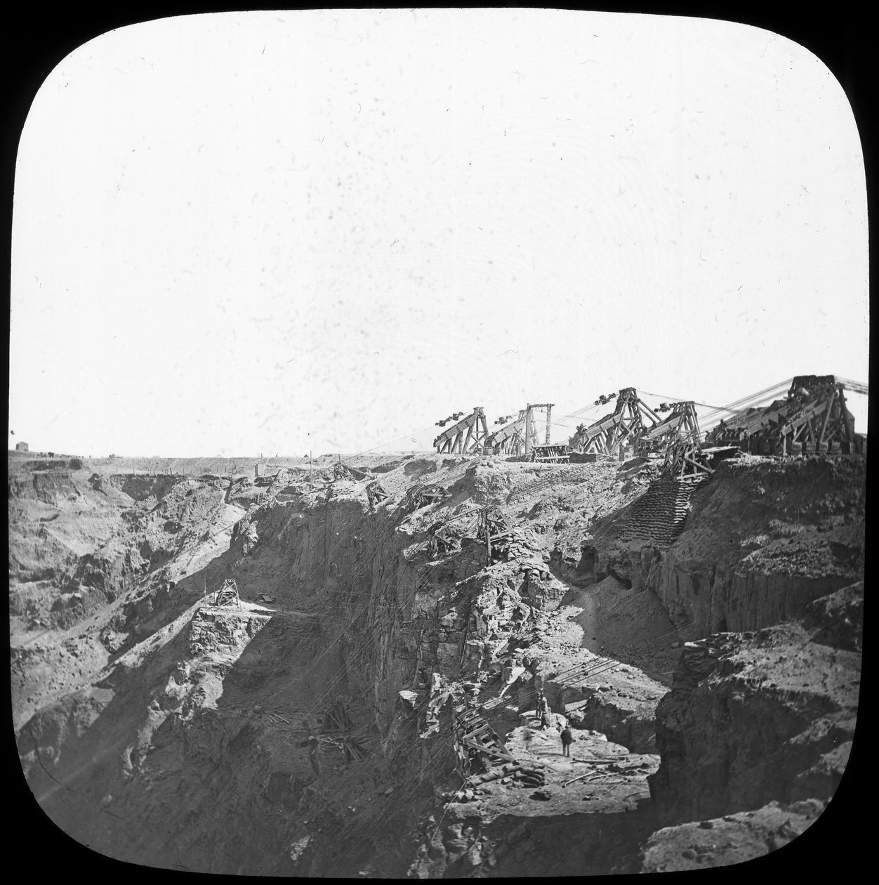 De Beers diamantgruve, Sør-Afrika, ca 1890 av Unbekannt