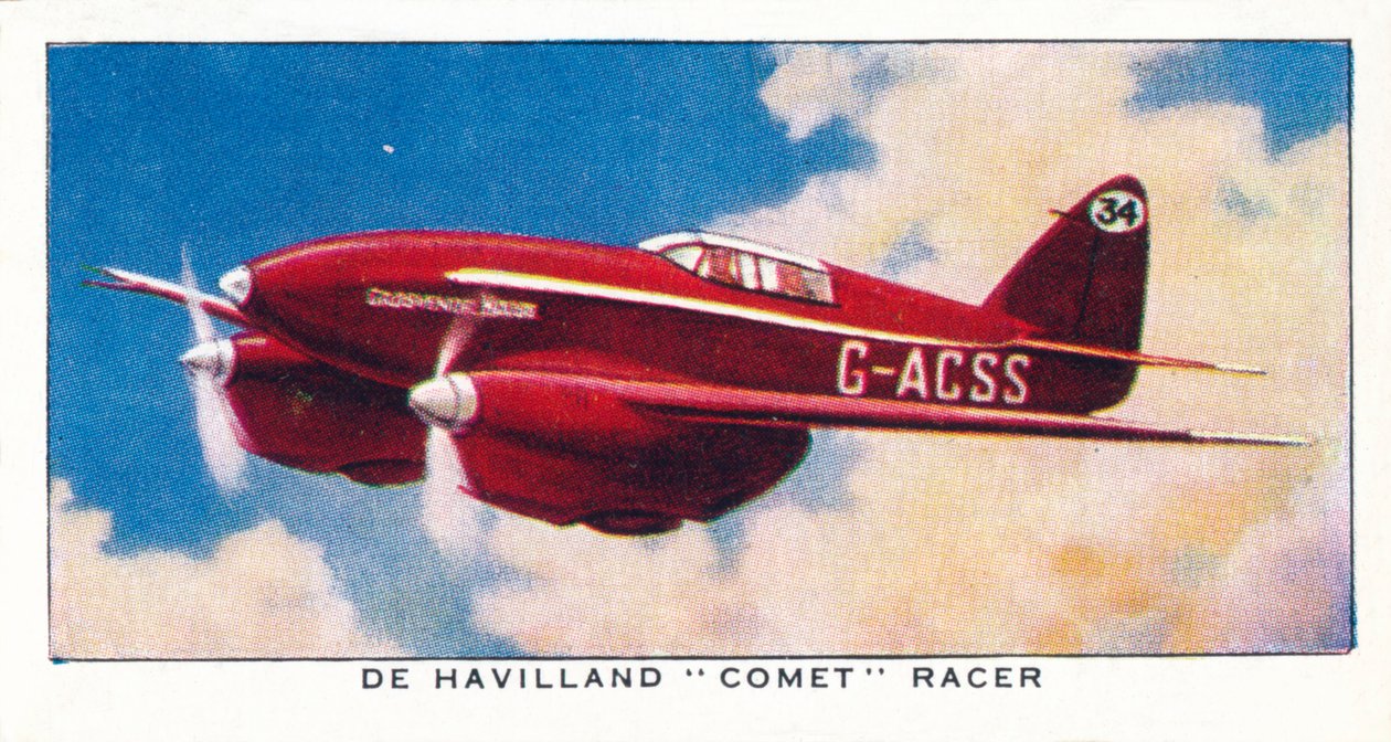 De Havilland Comet Racer, 1938 av Unbekannt