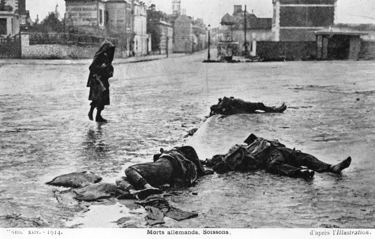 Døde tyske soldater, Soissons, Frankrike, 1914 av Unbekannt