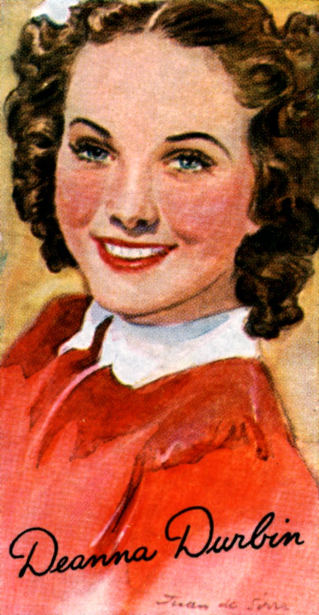 Deanna Durbin, 1921-1999, sanger og skuespillerinne i Hollywood-filmer på 1930- og 1940-tallet, 20. århundre av Unbekannt