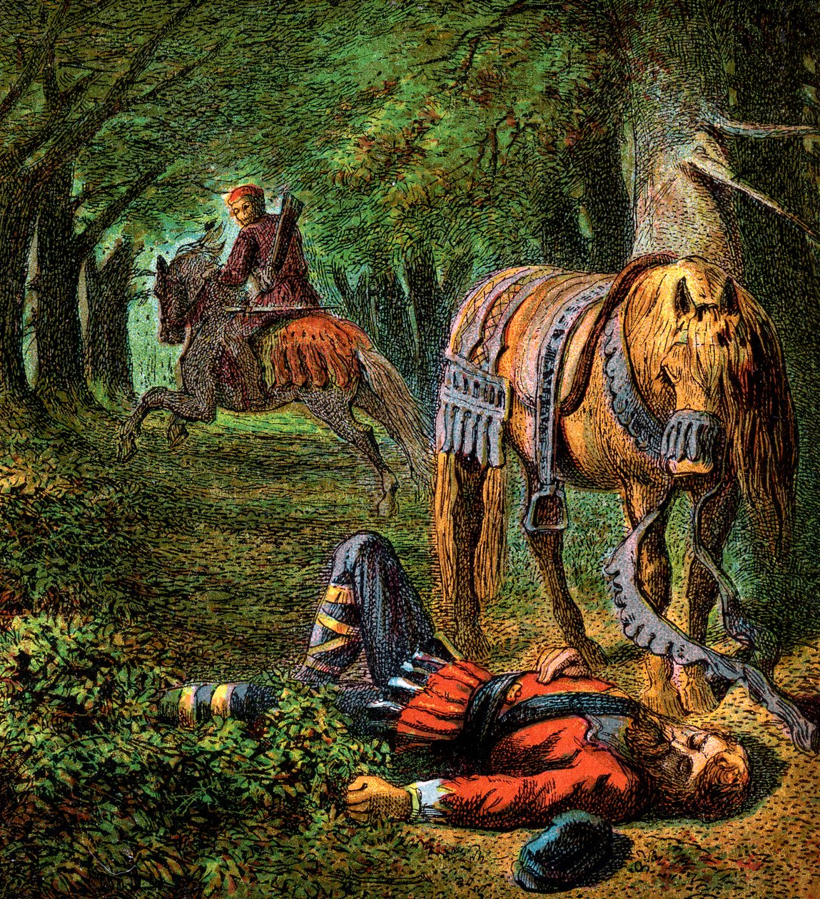 William den andres død, 1100, c1850 av Unbekannt