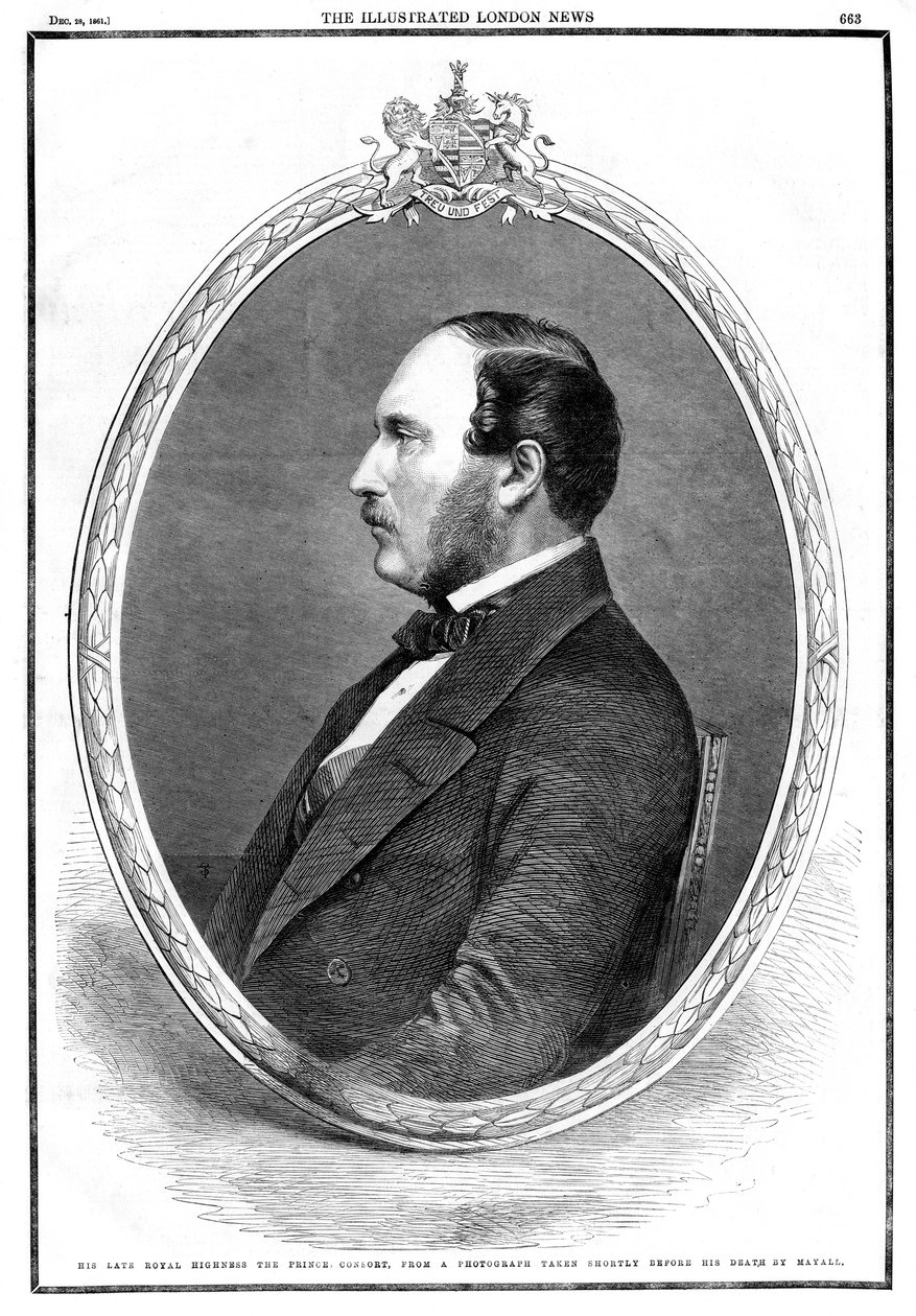 Død av Albert, Prince Consort, 1861 av Unbekannt