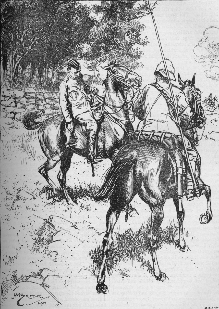 General Symons død i slaget ved Talana Hill, andre bondekrig, 1899 1906 av Unbekannt