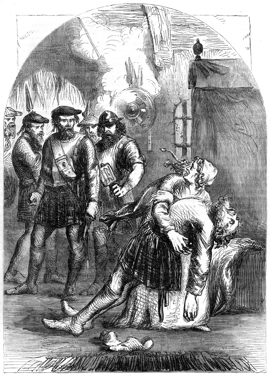 Mac Ians død, massakren på Glencoe, 1692, 1800-tallet av Unbekannt