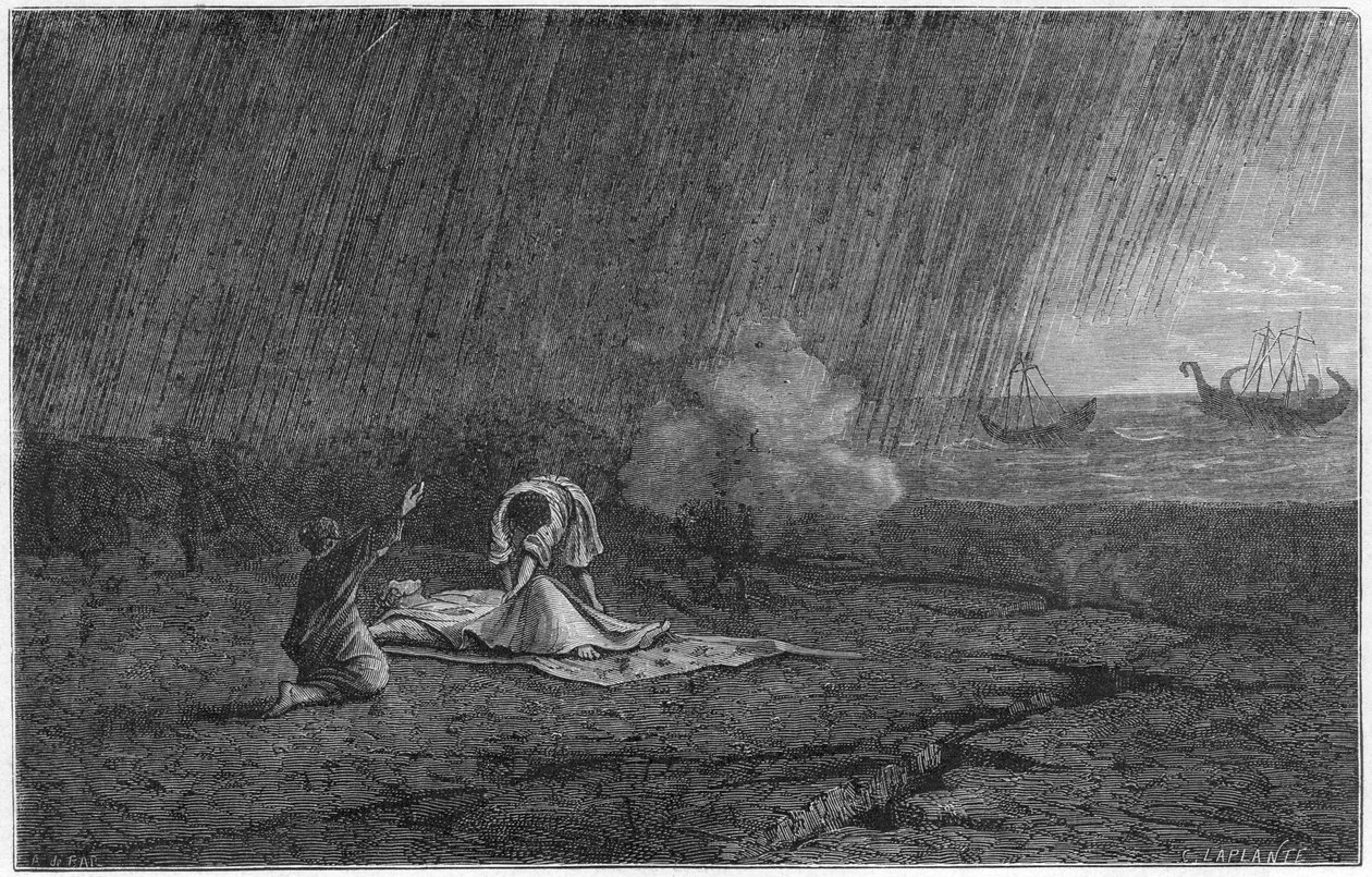 Plinius den eldstes død, 79 1866 av Unbekannt