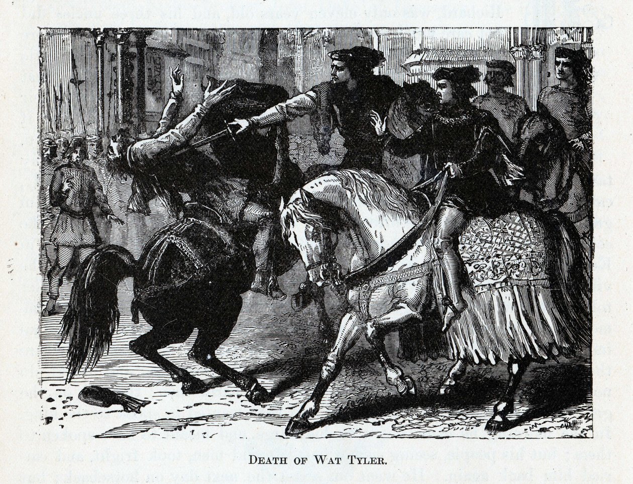 Wat Tylers død, 1882 av Unbekannt
