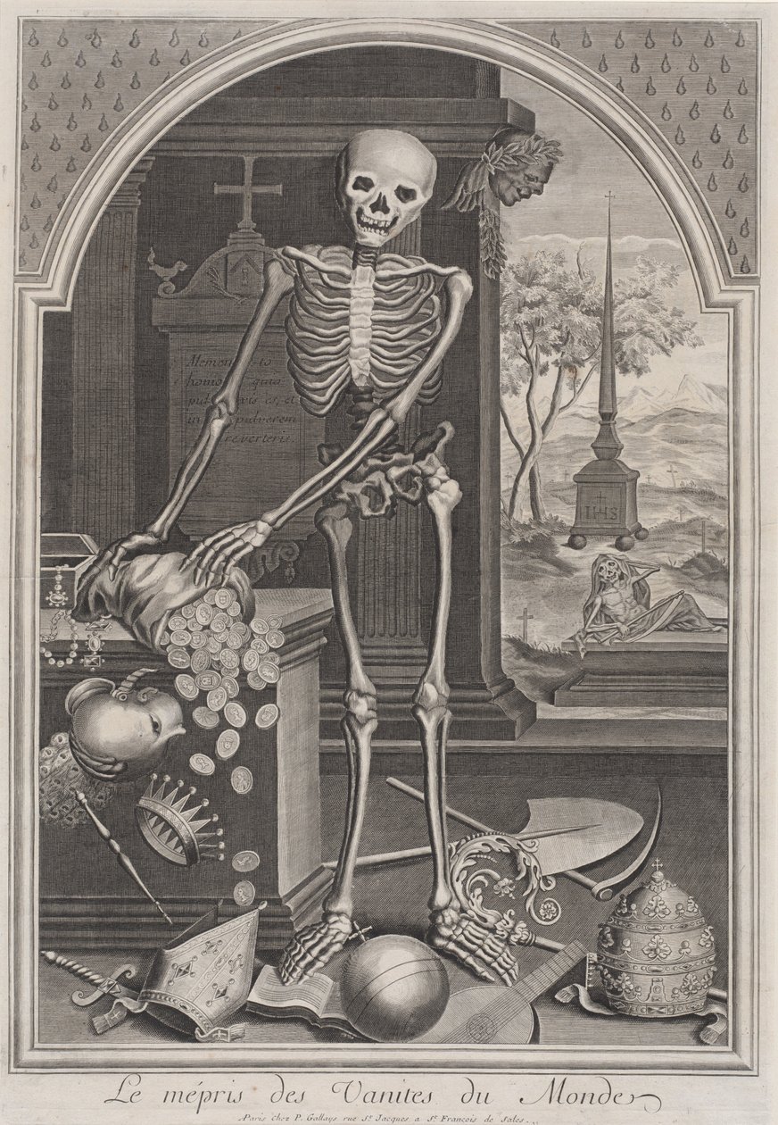 Death with Worldly Vanities, 17001720. av Unbekannt