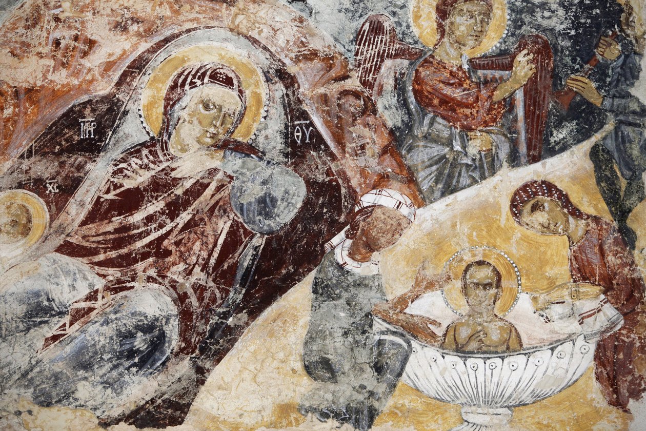Frisk forfalt i Santa Maria dell'Alizza kirke, Alezio, Apulia, Alezio, Italia av Unbekannt