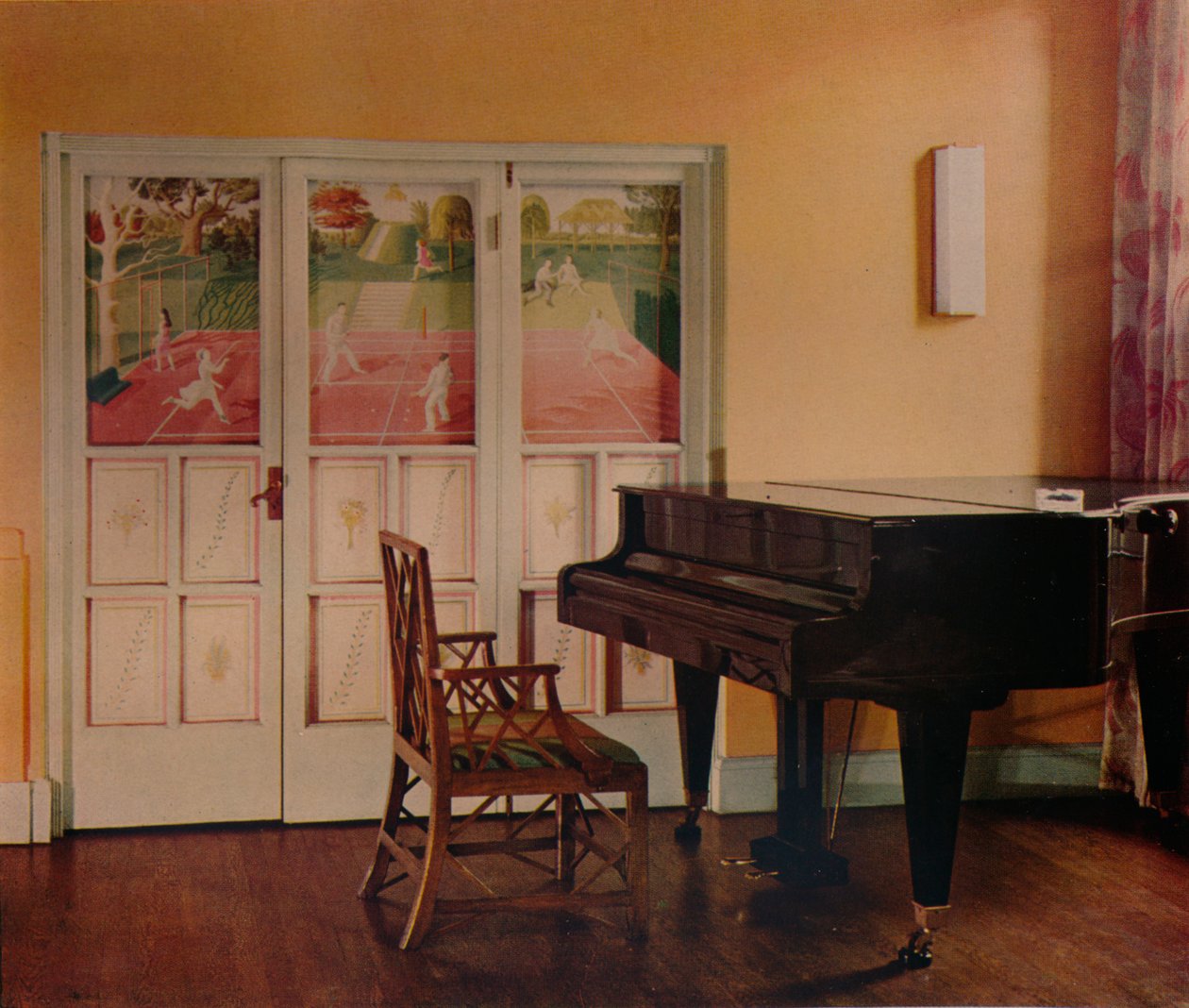 Dekor av Eric Ravilious i Sir Geoffrey Frys flat, Portman Square, London, 1933 av Unbekannt