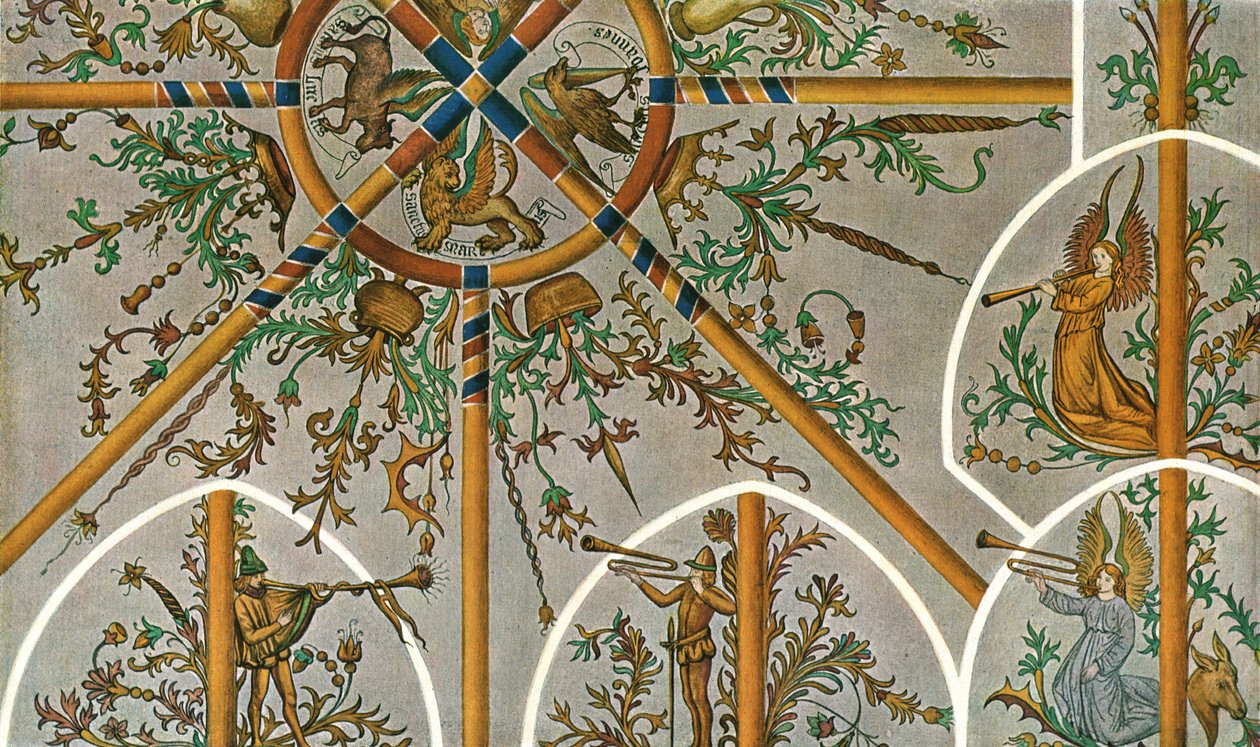 Utsmykning i Stedum kirke, Groningen, Nederland, 1928. av Unbekannt