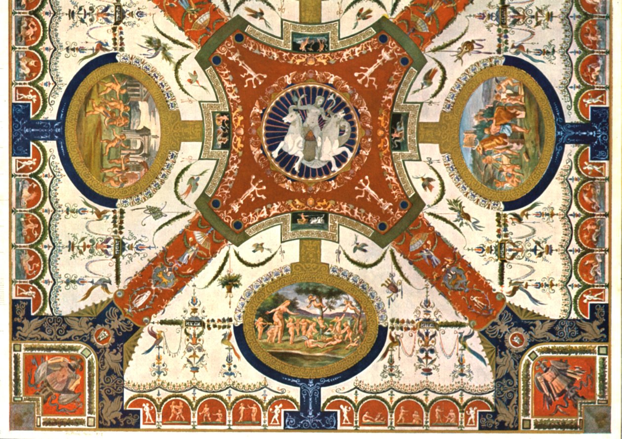Dekorasjon i Villa Madama, Roma, Italia, 1928. av Unbekannt