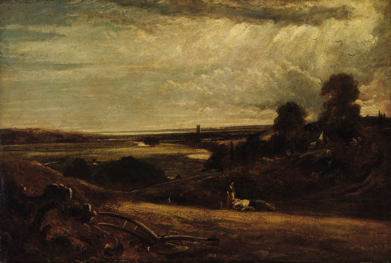 Dedham Vale - Sommermorgen, 1800-tallet. av Unbekannt