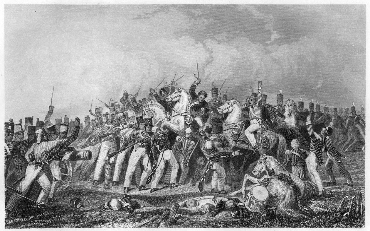 Sealkote-mytteriernes nederlag av general Nicholsons kolonne, 1857, c1860 av Unbekannt