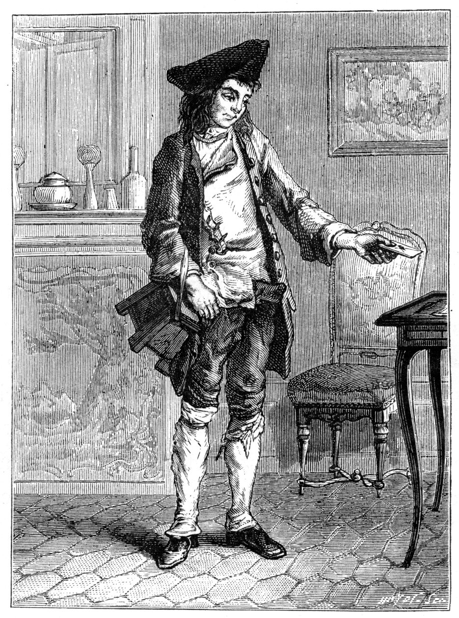 Leverer et brev, 1800-tallet av Unbekannt