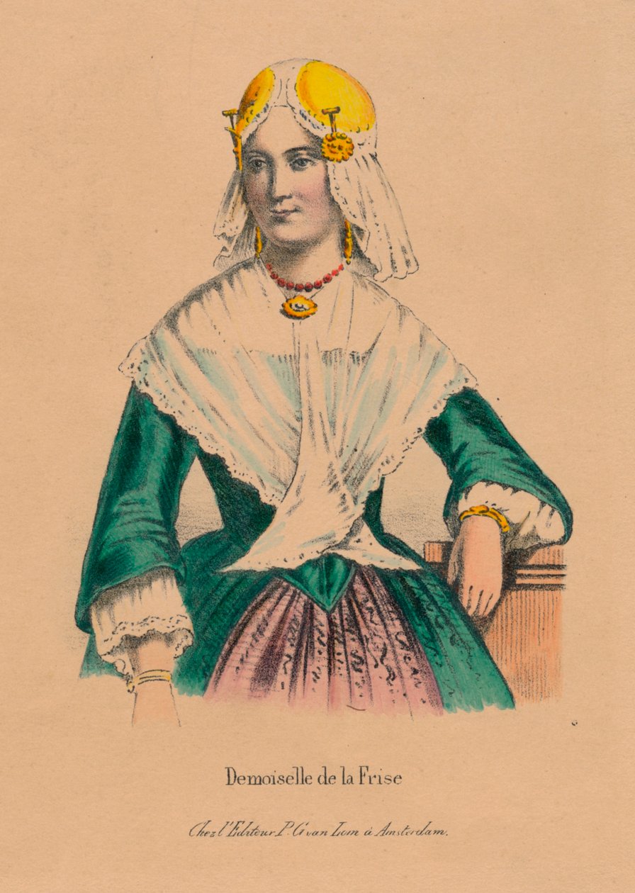 Damsel of Friesland, 1850-tallet. av Unbekannt