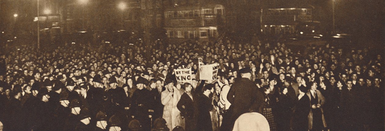 Demonstrasjon i Whitehall, 10. desember 1936, 1937 av Unbekannt