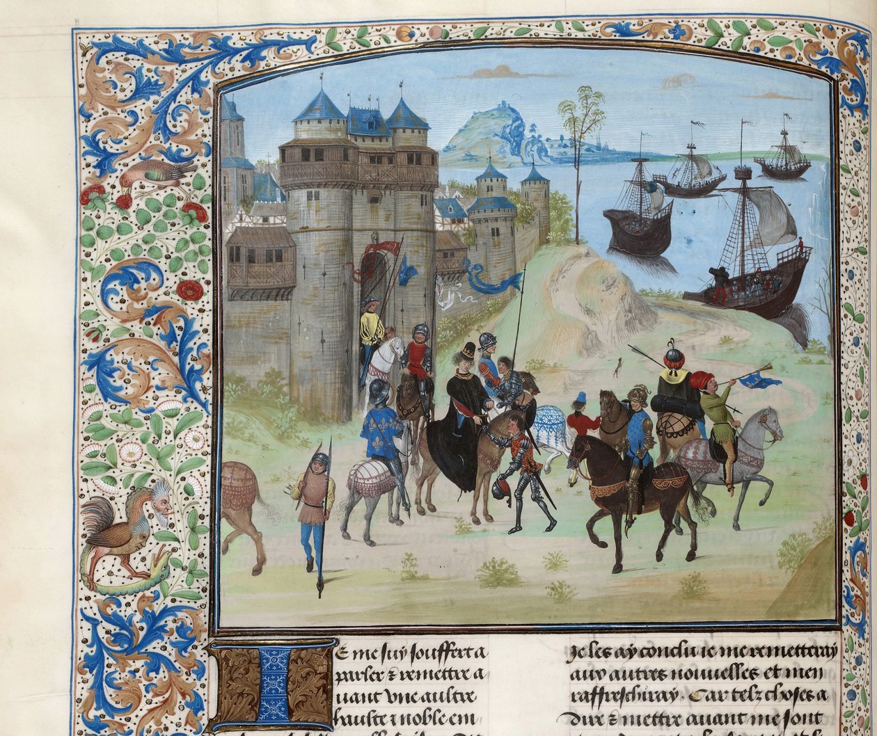 Avgang til hertug Ludwig II av Bourbon fra Genova til Tunis, ca 1470-1475. av Unbekannt