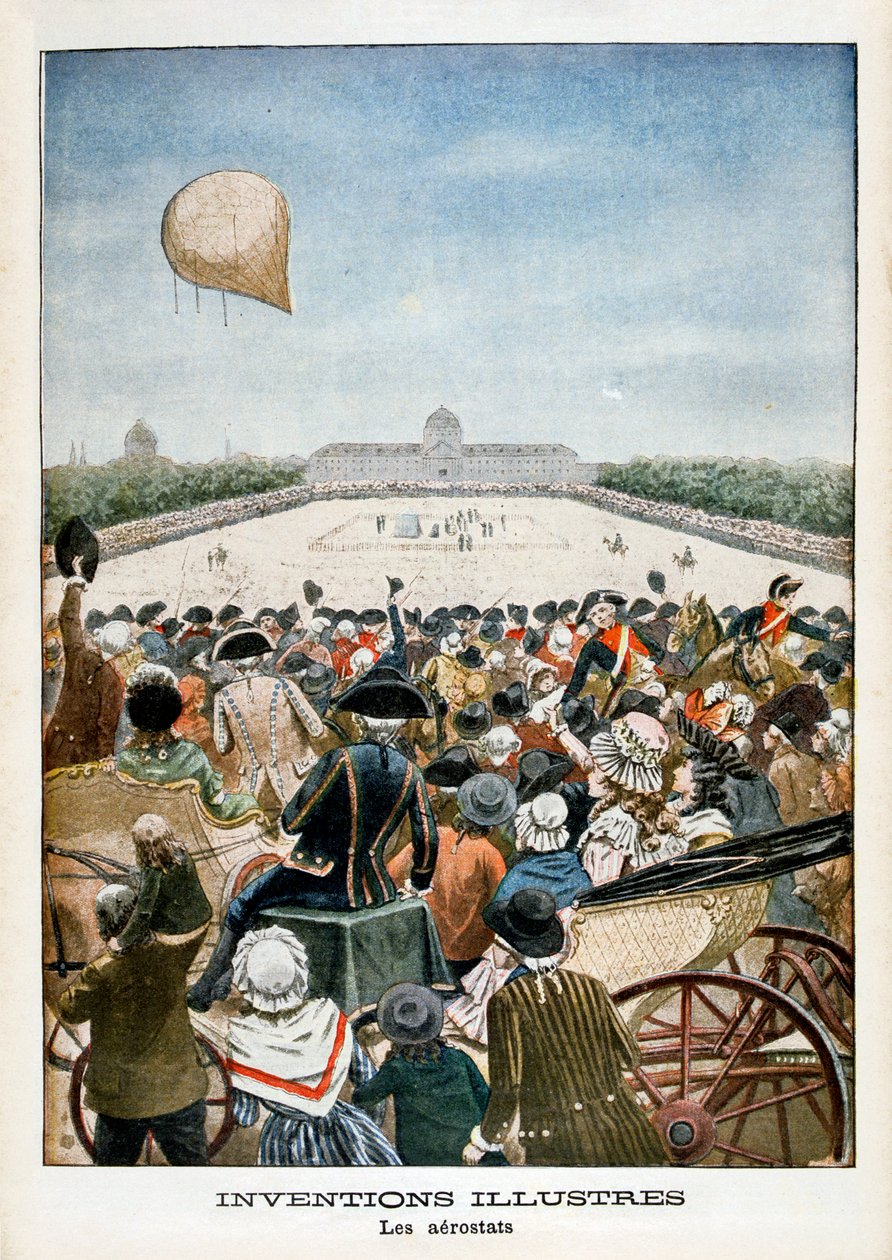 Avgang av en ballong fra Paris 27. juni 1783, 1901 av Unbekannt