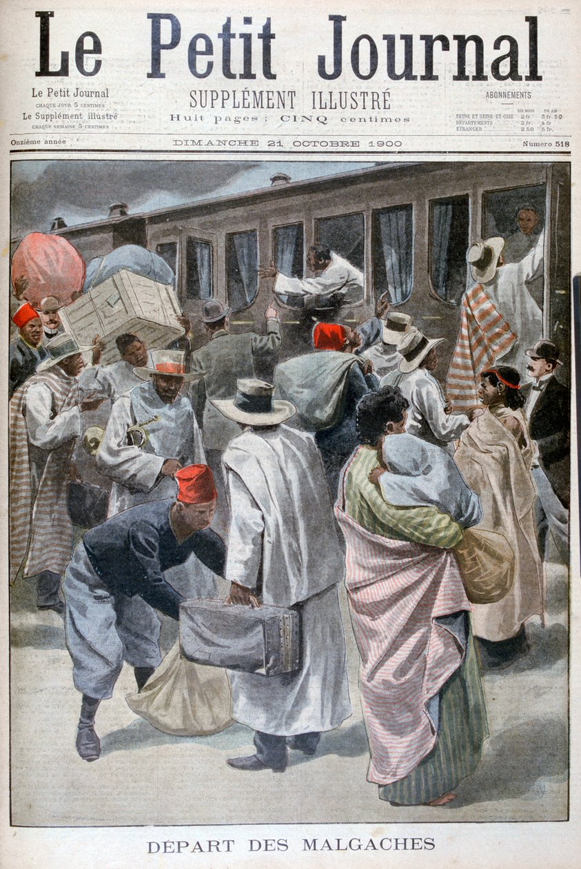 Madagaskernes avgang, universell utstilling i 1900, Paris, 1900 av Unbekannt