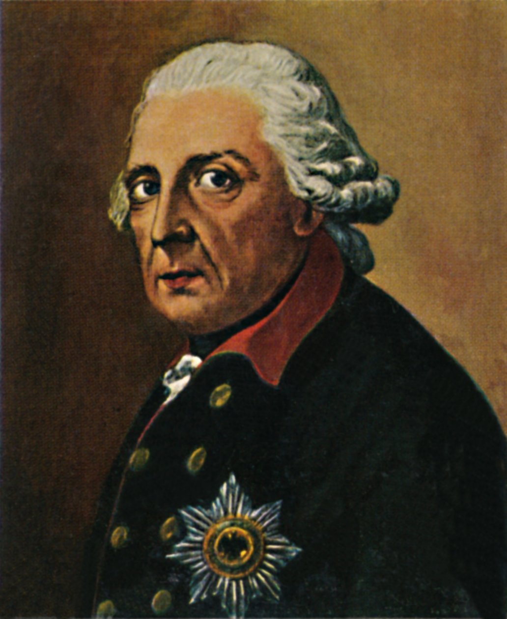 Gamle Fritz 1712-1786. - Maleri på Graff, 1934. av Unbekannt