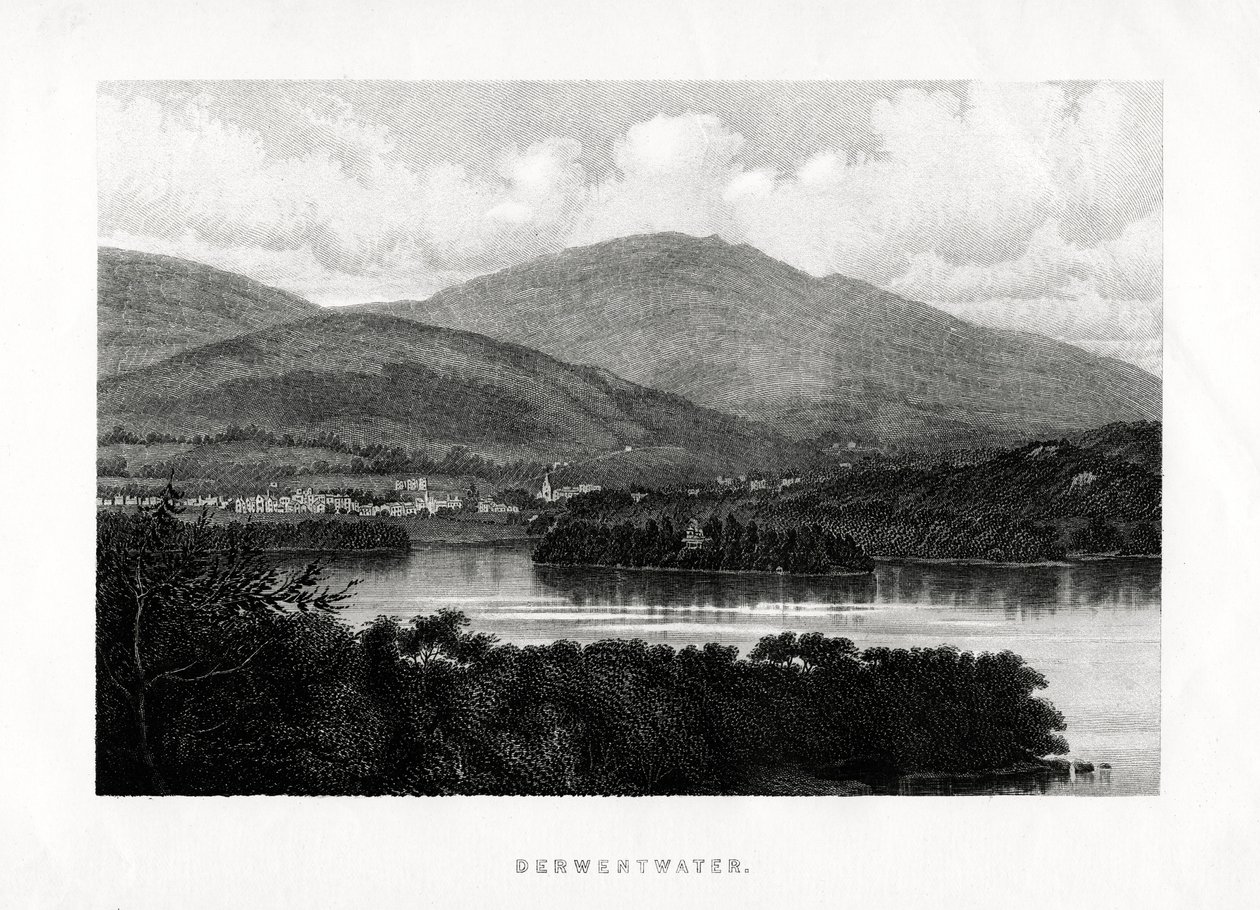 Derwentwater, Lake District, Cumbria, 1896 av Unbekannt