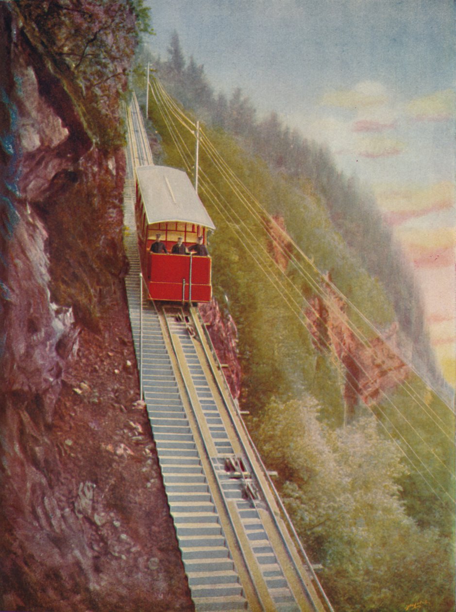 Descending the Stanserhorn - A Swiss Mountain Railway, 1926 av Unbekannt