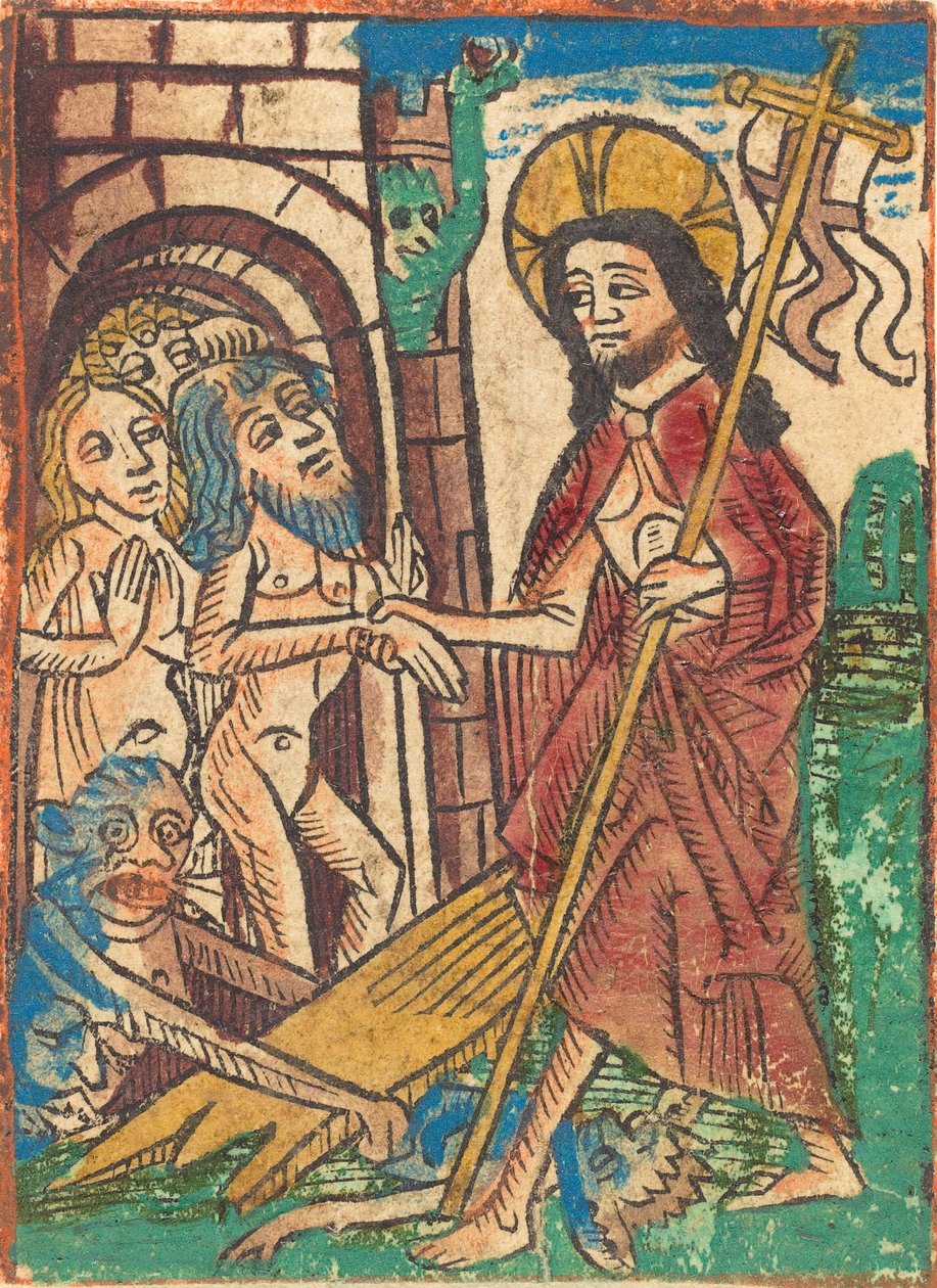 Nedstigning til Limbo, ca. 1490. av Unbekannt