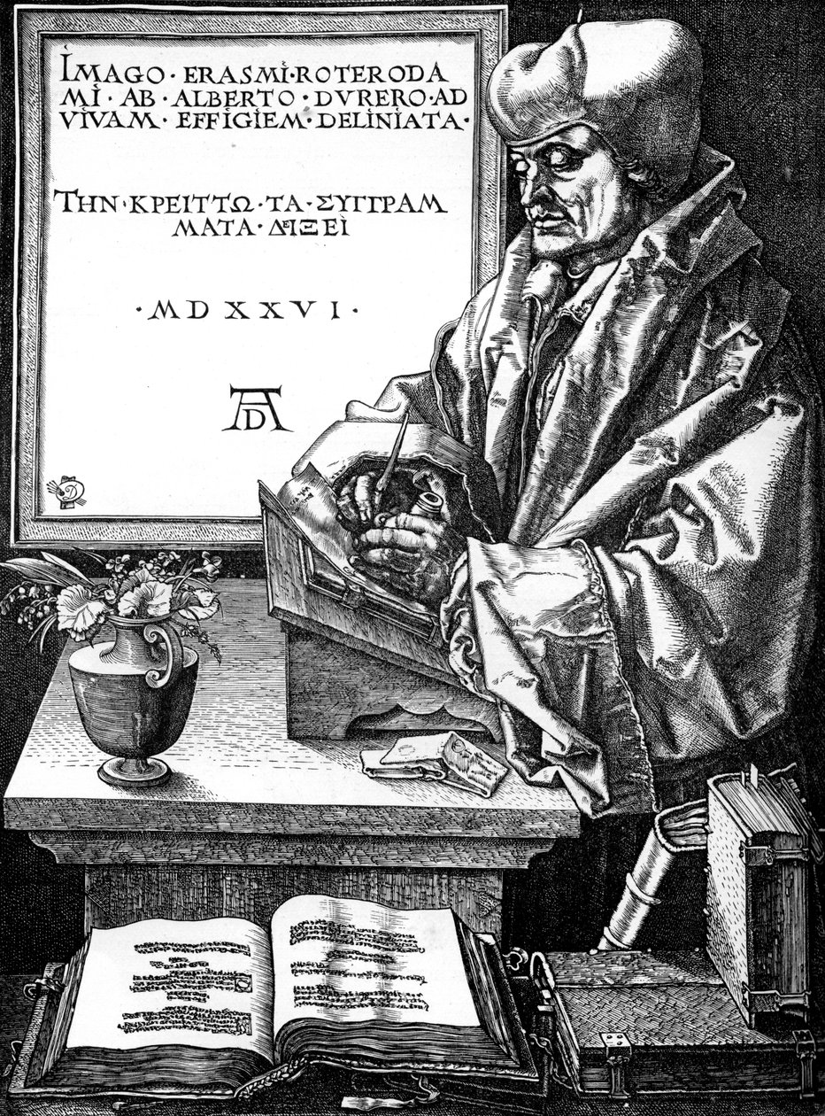 Desiderius Erasmus , nederlandsk forfatter, lærd og humanist, 1893 av Unbekannt
