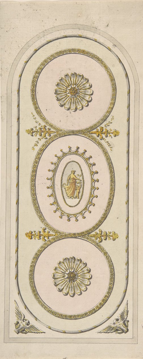 Design for et panel, 1748-92. av Unbekannt