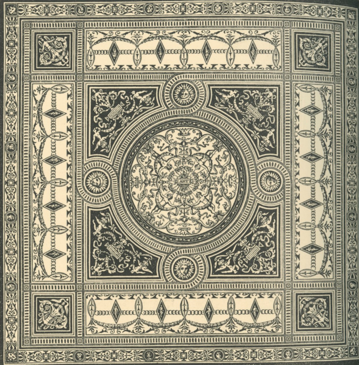 Design for et tak, c1860s, 1881. av Unbekannt