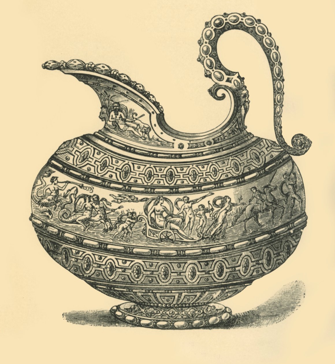 Design for en kanne, 1881. av Unbekannt