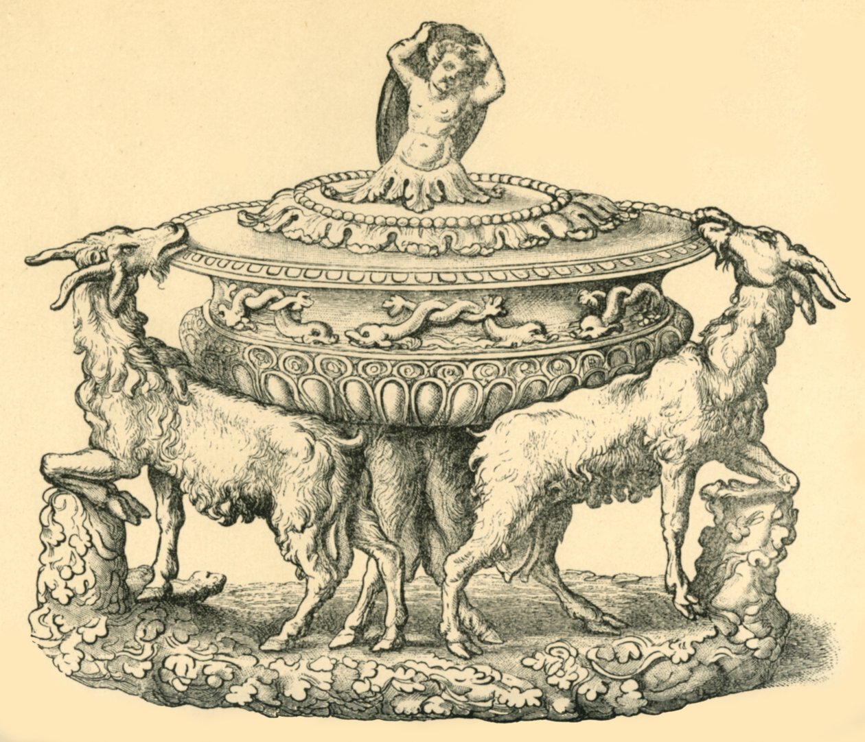 Design for en terrin eller saltkjeller, midten av 1500-tallet, 1881. av Unbekannt