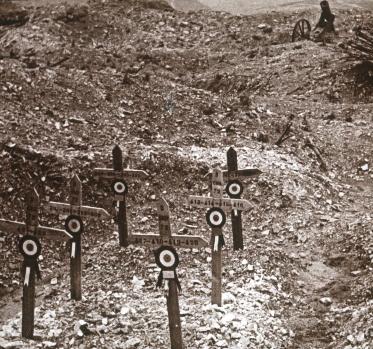 Ødelagt batteri, Fort Vaux, Nord-Frankrike, c1914-c1918 av Unbekannt