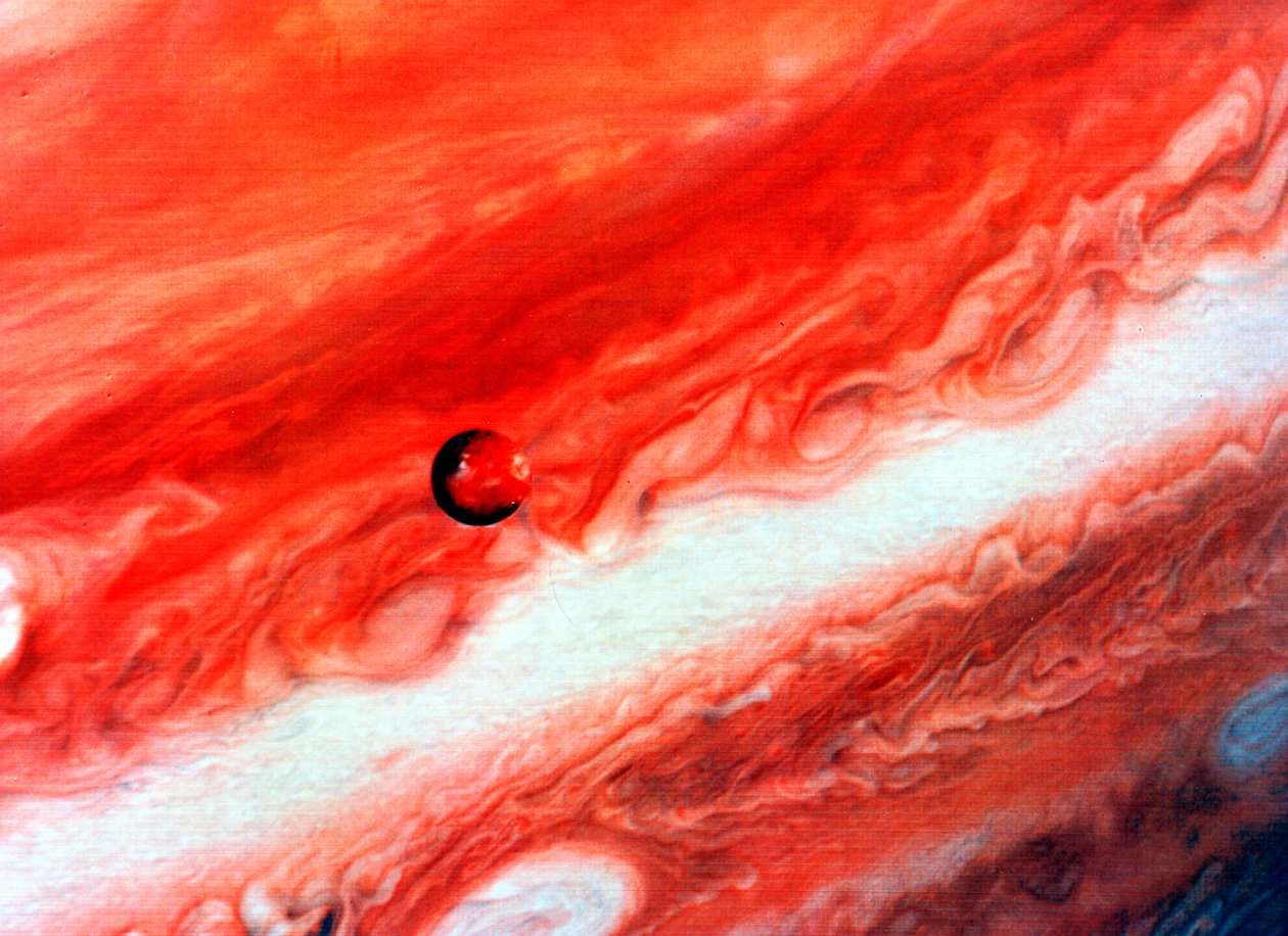 Detalj av Jupiter og dens indre satellitt lo av Unbekannt
