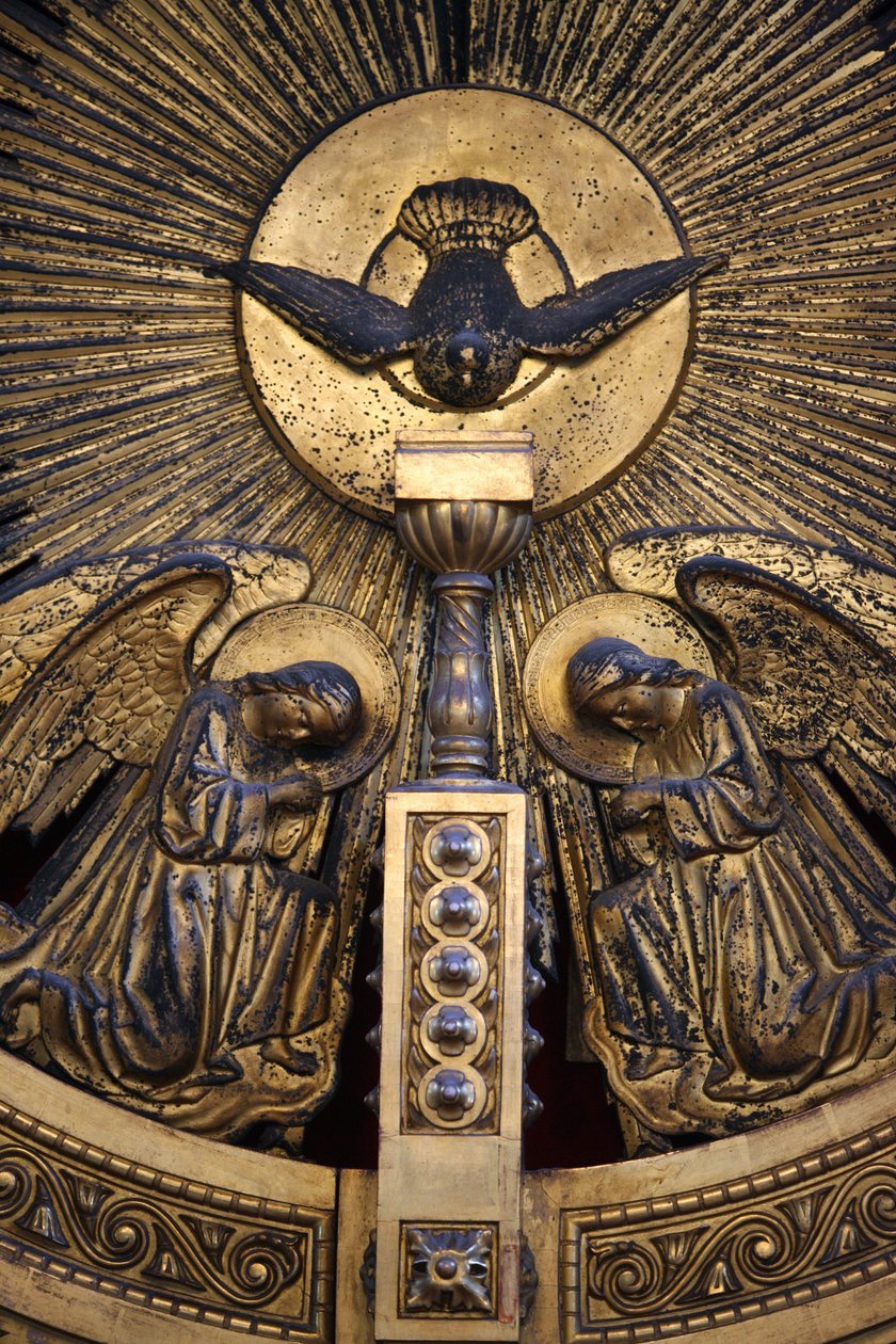 Detalj av St. Stephens bulgarske kirkeikonostase Istanbul Turquie av Unbekannt