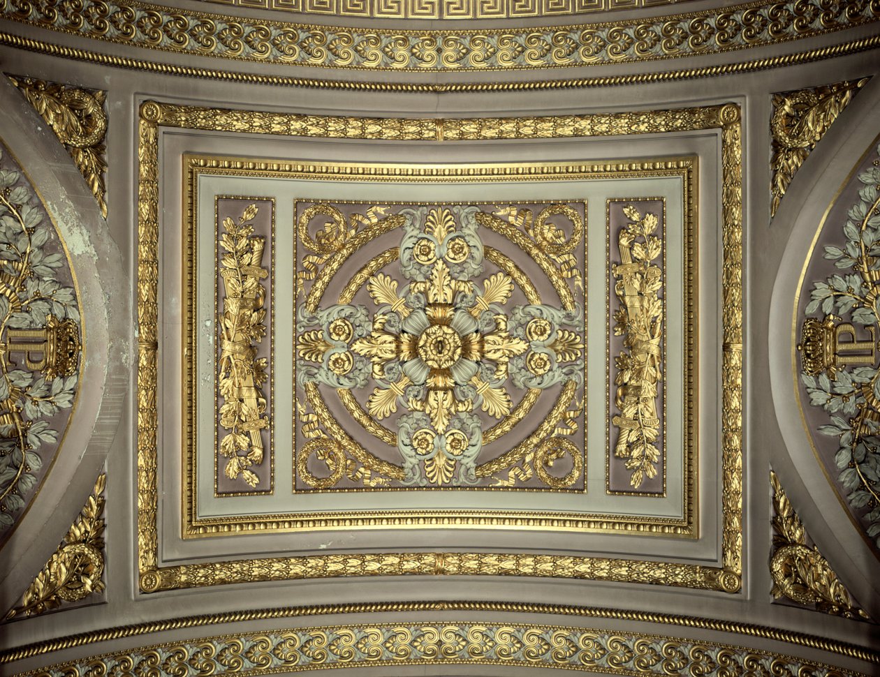 Detalj av en kuppel, Galerie des Batailles Gallery of the Battles, Chateau de Versailles, Frankrike av Unbekannt