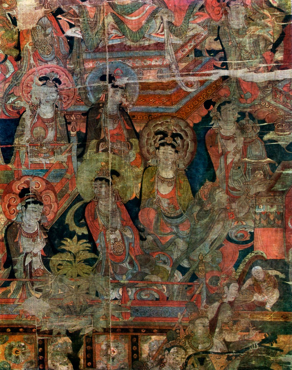 Detalj av et bilde av Paradise, kinesisk, Tang-dynastiet, 618-907 1925 av Unbekannt