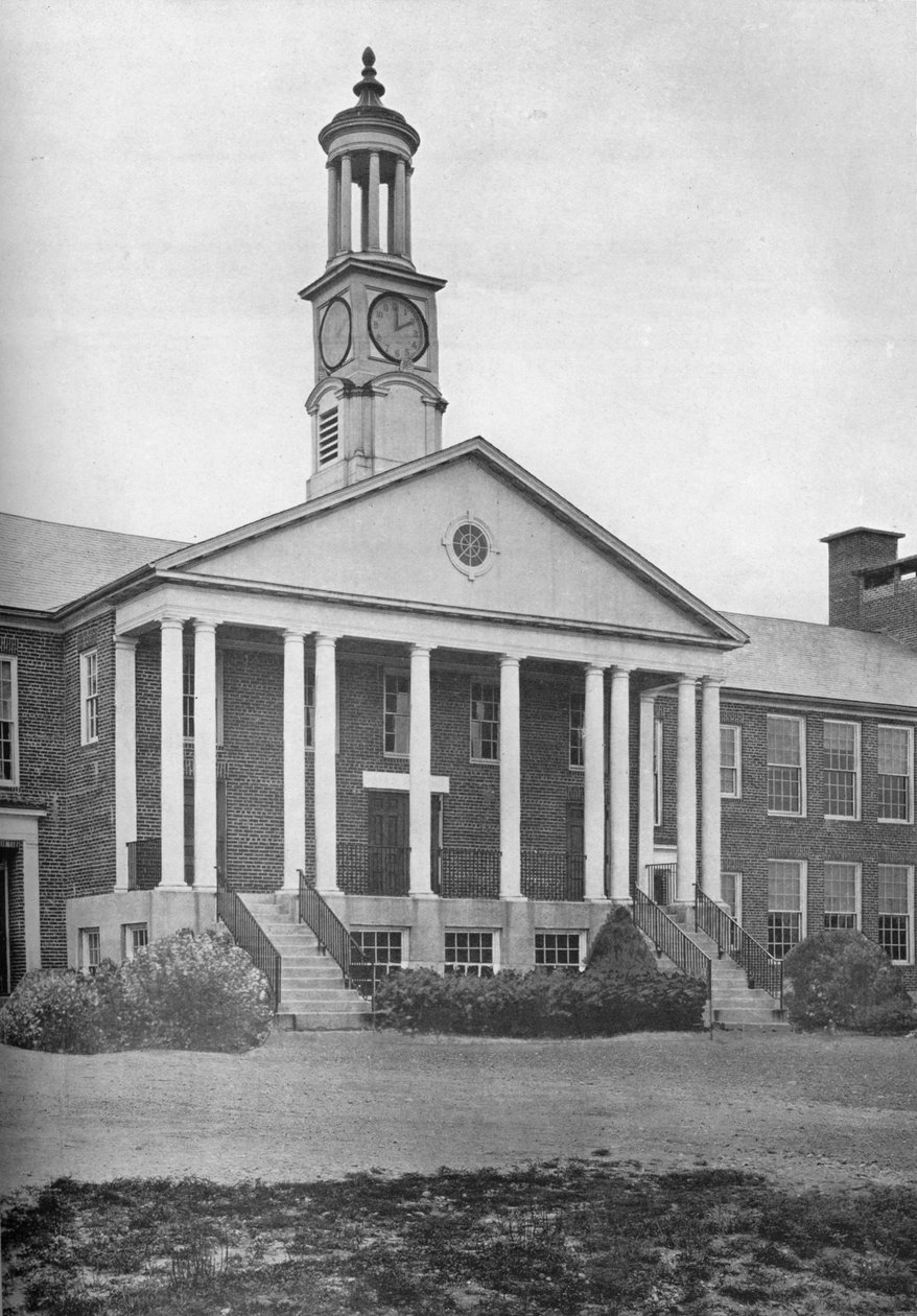 Detalj av inngangsfronten, Bird School Elementary and Junior High, Walpole, Massachusetts, 1922 av Unbekannt