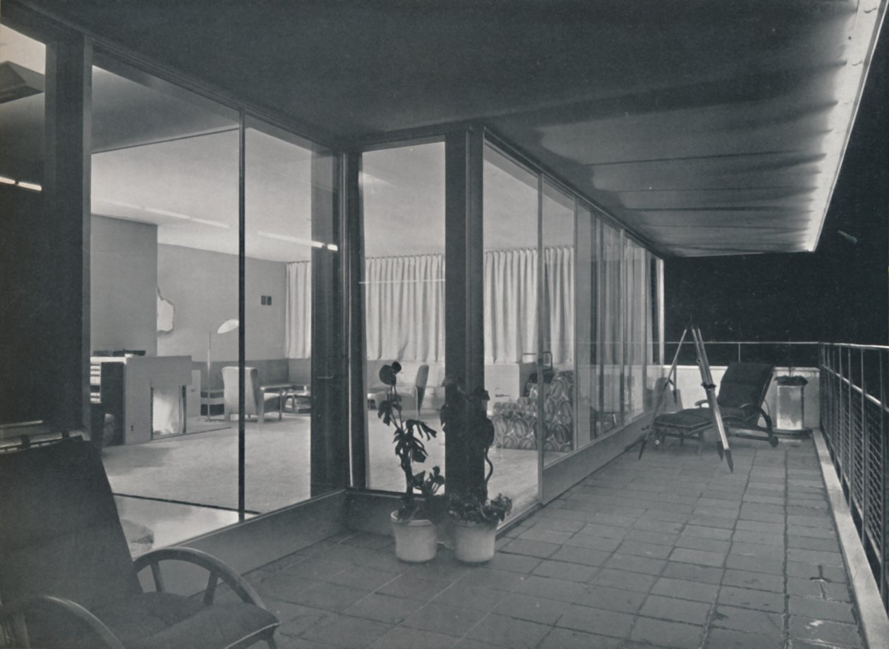 Detaljer om Richard J. Neutras Multistory House, 1942 av Unbekannt